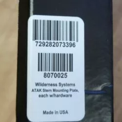 Wilderness ATAK Stern Mounting Plate